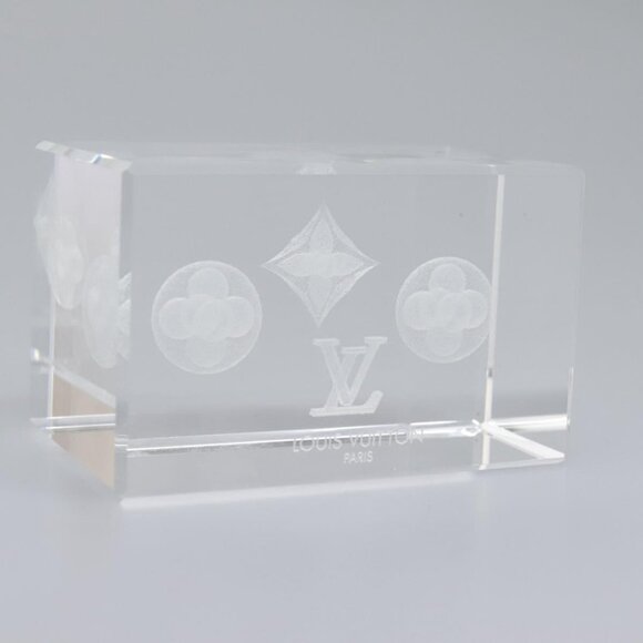 LOUIS VUITTON Paper weight Clear LV Auth 114607S - Picture 6 of 16